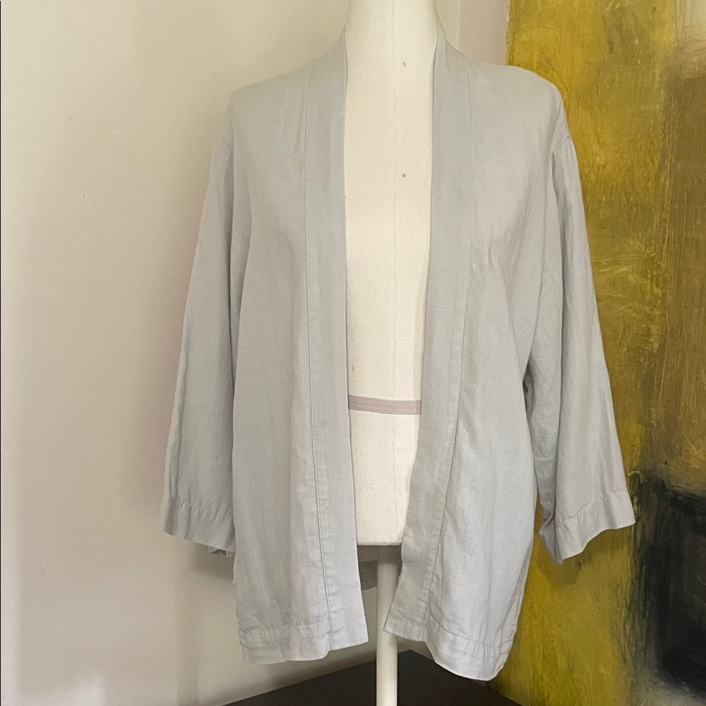 Linen Beachy Kimono Style Jacket Cardigan